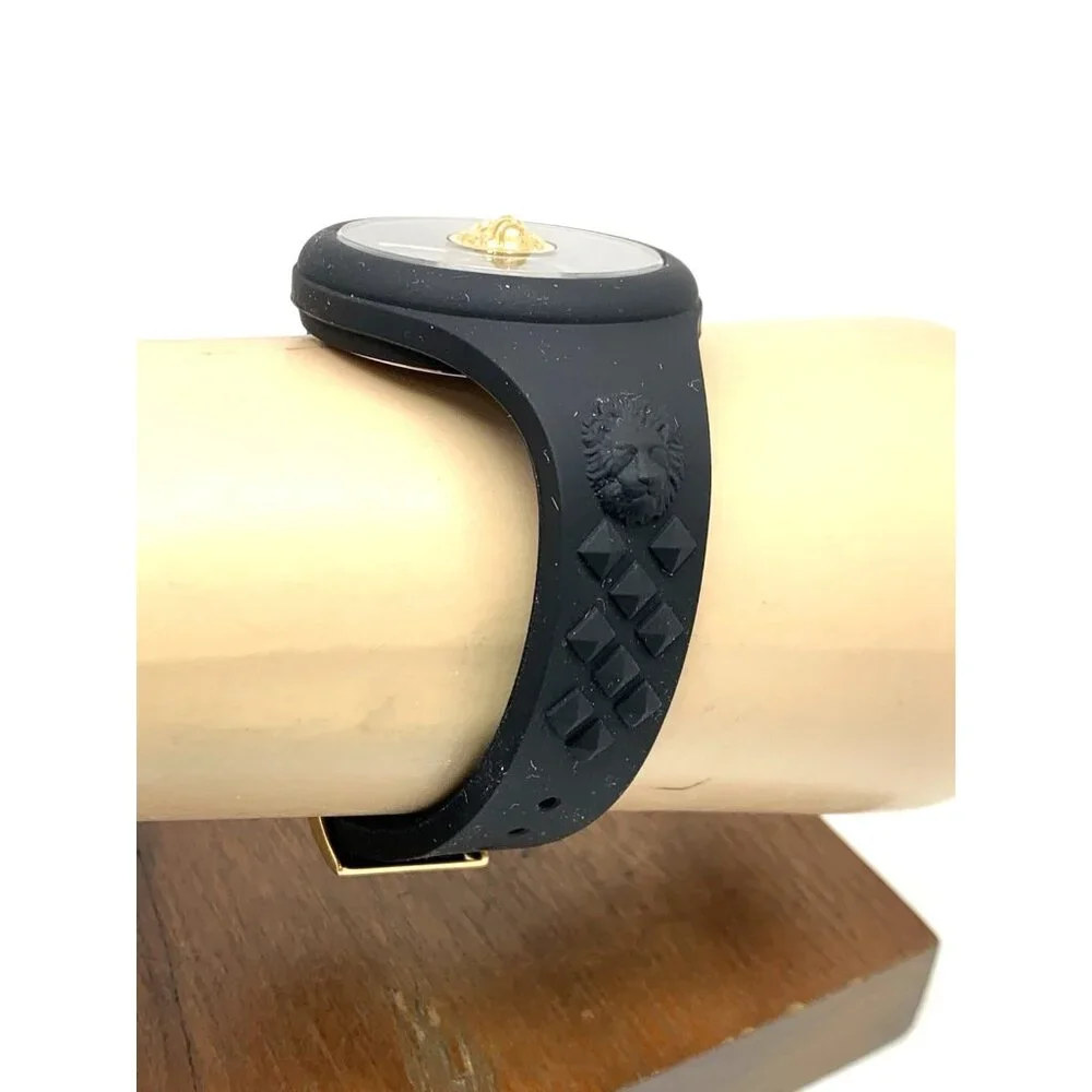 Versus by Versace Women's Watch VSPOQ1G21 Quartz Gold Black Rubber Band 40mm